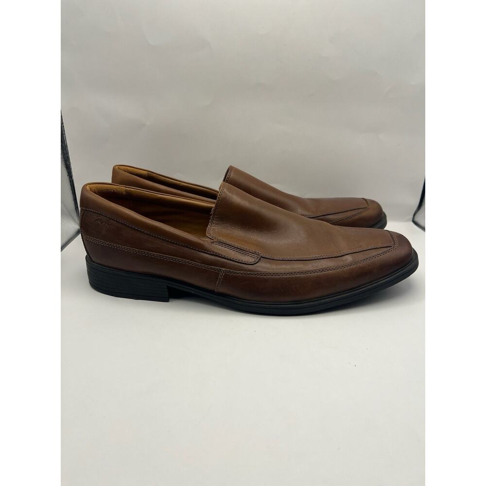 Clarks Tilden Free Loafer Brown Leather Men Size 14
